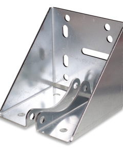 Bracket universal f/cable winch and pulley 3 1/2"